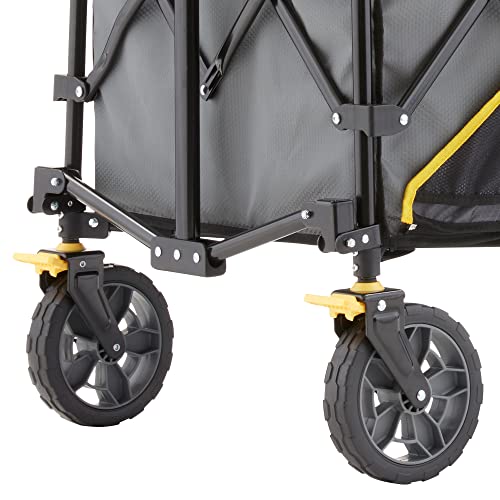 Gorilla Carts Collapsible Folding Outdoor Utility Wagon, 7 Cu Ft, Gray - color: Gray