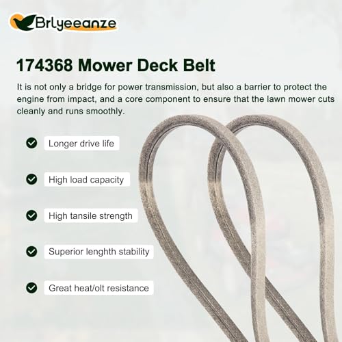 174368 532174368 Lawn Mower Deck Belt - size: 90"L x 0.63"W