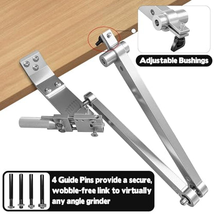 Lawn Mower Blade Sharpener Balancer Jig Left Right Grinding Tool Kit,White - color: White
