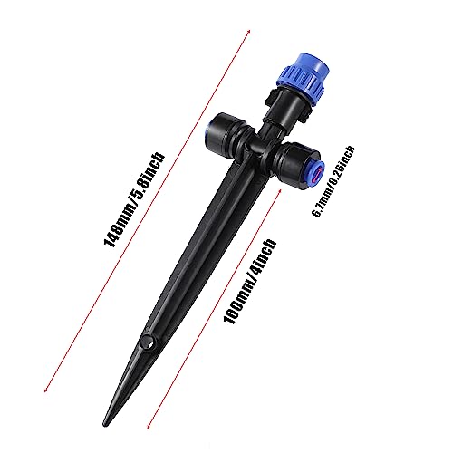 HUISUYTON 12 Pcs Push-to-Fit Drip Irrigation Spray for 1/4 inch Tubing - style: 12pcs-Atomization Sprinker