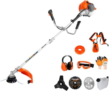 PROYAMA 42.7cc 3 in 1 Gas Powered Weed Eater Wacker Brush Cutter Trimmer - size: 42.7cc