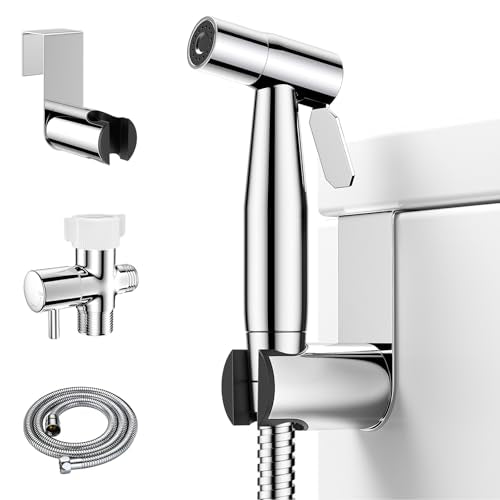Arofa Handheld Bidet Sprayer, Bidet Attachment for Toilet, Chrome - color: Chrome, size: 1 Pack