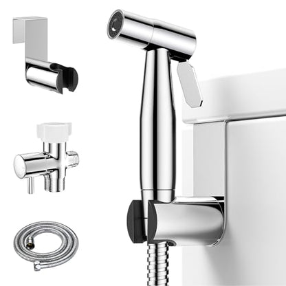 Arofa Handheld Bidet Sprayer, Bidet Attachment for Toilet, Chrome - color: Chrome, size: 1 Pack