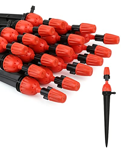 25pcs 1/4" Drip Irrigation Emitters for Garden Drip Irrigation System - size: 25pcs Misting+Spraying Drippers