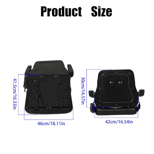 GXYWADY Universal Adjustable Forklift Seat Replacement for Excavator Forklift Tractor Skid Loader Backhoe Dozer Telehandler