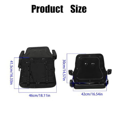 GXYWADY Universal Adjustable Forklift Seat Replacement for Excavator Forklift Tractor Skid Loader Backhoe Dozer Telehandler