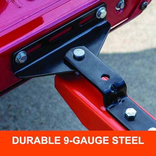 Agri-Fab 45-0596 Zero Turn Mower Hitch Kit for Hitch Pin Mower Attachments; Multi-Fit Design Fits Many Zero Turn Mower Brands; Black