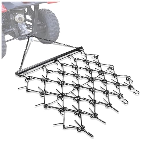 KUAFU 4' Chain Drag Harrow Tines Compatible with Tractors ATV UTV Lawn