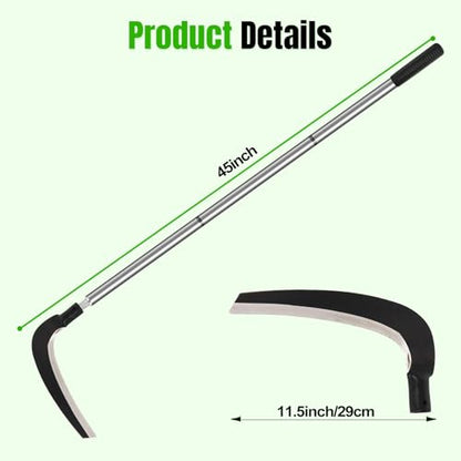 Scythe Tool for Grass Cutting, Weeding Sickle Garden Tools