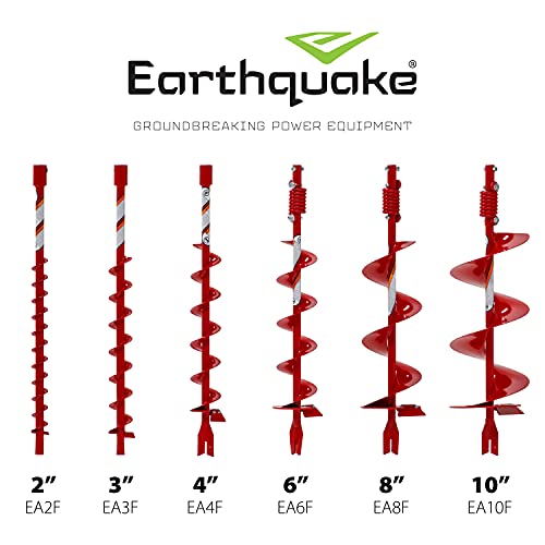EARTHQUAKE EA2F 36-Inch Long Earth Auger with Fishtail Point - size: 2-Inch Diameter