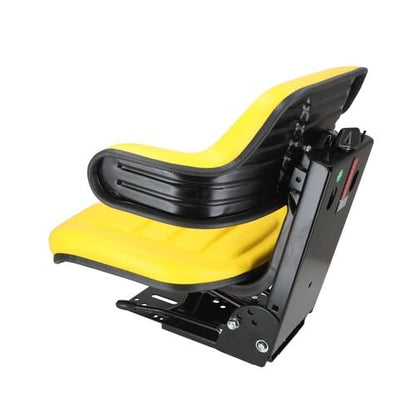 Seat Assembly - Grammer Style Vinyl Yellow fits John Deere 820 830 1020 1530 2020 2030 2040 2140 2155 2240 2350 2355 2440 2550 2555 2640 2750 2755 2940 2950 2955 AL68099 TY24763 fits Seats & Cushions