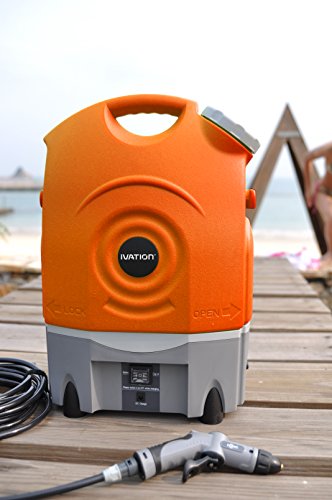 Ivation Portable Washer w/Water Tank, Rechargeable Battery & Roller Wheels