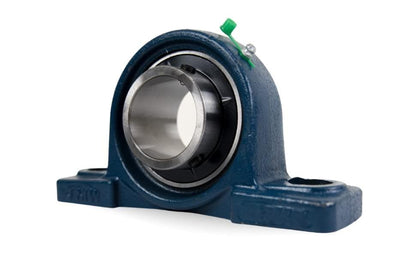 Jeremywell UCP209-28 Pillow Block Bearing (2 Pack), 1-3/4 inch Bore, 2 Bolt Flange Mounted, Solid Cast Iron Base, Self-Alignment - size: UCP209-28