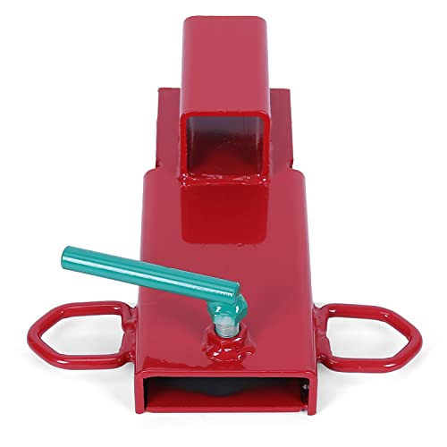 ECOTRIC Clamp On Forklift Trailer Hitch Pallet Fork Towing Hitch 3000 LBS | Capacity 2" Receiver Attachment Adapter Insert