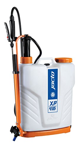 Jacto XP-416 Backpack Sprayer - 4-Gallon Professional-Grade, Lightweight & Ergonomic with High-Pressure Performance, Translucent White