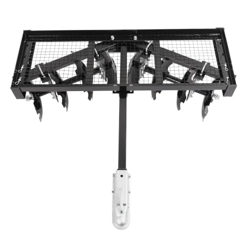 WUTIST 4 FT Tow-Behind Notched Disc Harrow for Use with A 2" Towball