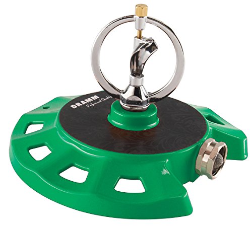 Dramm 15074 ColorStorm Spinning Sprinkler, Green - color: Green