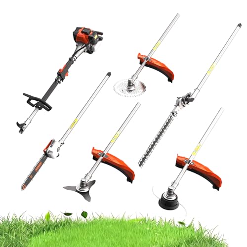 WORKIT 5-in-1 Gas Weed Eater & Trimmer 25.4CC 2-Cycle, 17" Cutting Path, - size: 5 IN 1-25.4CC