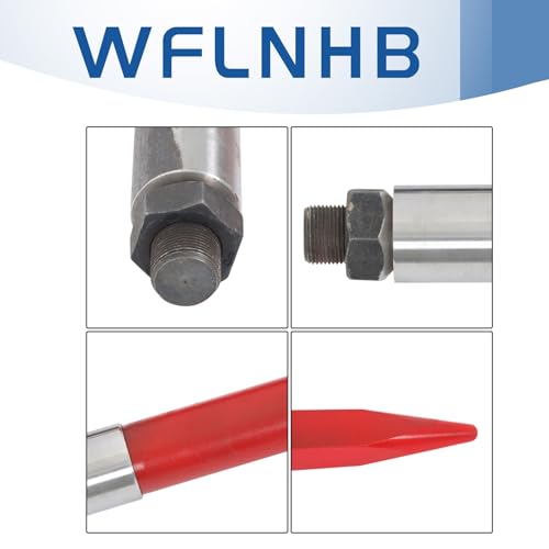 WFLNHB 39 Hay Bale Spear 3000 lbs Capacity Red Coated Bale Forks
