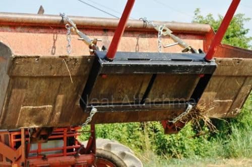 Front Loader Bucket Hay Bale Spear Attachment w/ 2 x 39" Bale Spears, Rated 3000 LB - size: 2 x 39"
