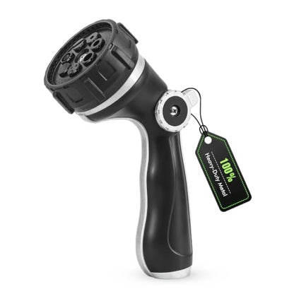 RESTMO Hose Nozzle Heavy Duty, Hose Spray Nozzle Thumb Control for Outdoor - color: Black