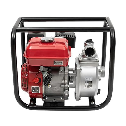 Gasoline Engine Water Pump, 4 Stroke 7.5HP 212CC 2" Gas Powered Trash Water Transfer Pump Garden Farm Irrigation Petrol Pump Portable High Pressure for Irrigation Pool, Garden Lawns, Outdoor Pumping