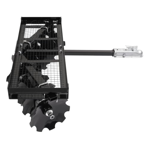 WUTIST 4 FT Tow-Behind Notched Disc Harrow for Use with A 2" Towball