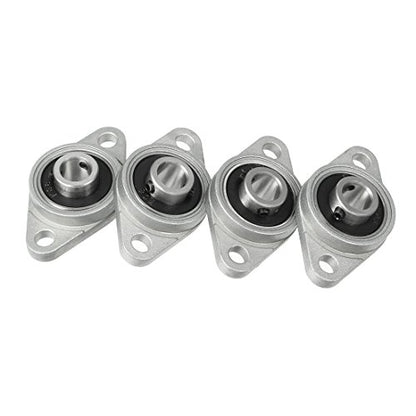 uxcell 4pcs KFL08 8mm Zinc Alloy Self Aligning Pillow Block Flange Bearing