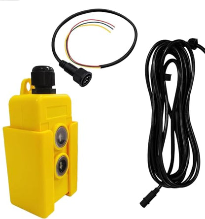 ParnicoTech 3 Wire Dump Trailer Remote Control Switch,12V DC Up‑Down Control Switch for Single Acting Hydraulic Pump Power Unit,Dump Truck Trailer Hoist Lift Gate Controller - color: 3-switch