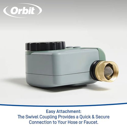 Orbit 62056 One Outlet Single-Dial Hose Faucet Timer (Pack of 2) - size: Single (Pack of 2)