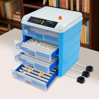 240 Eggs Incubator, Intelligent Digital Hatcher Machine with Adjustable Temperature & Humidity, Automatic Egg Rotating Incubator, Dual Fan, for Chicken Duck Goose Quail Eggs - size: 240 Eggs