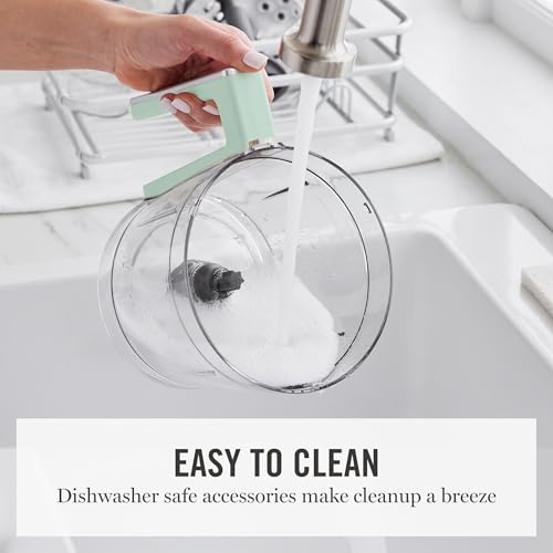 Martha Stewart 10 Cup Food Processor & Electric Chopper, One Touch Pulse - color: Honeydew Green