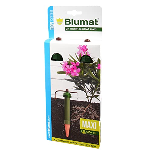 Blumat Plant Watering Devices - Tropf Maxi Outdoor Sensor Self Watering Planter Insert - Prevents Overwatering - Provides Consistent Hydration for Larger Plants and Deep Rooted Containers - 2 Pack - size: 2 Pack