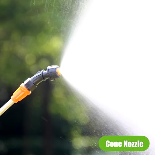 SideKing 14mm Sprayer Nozzle Tips for Battery Powered Sprayer, 5 Adjustable Replacement Nozzle Tips with Leak-Proof O-Rings, Agricultural Backpack Sprayer Accessories