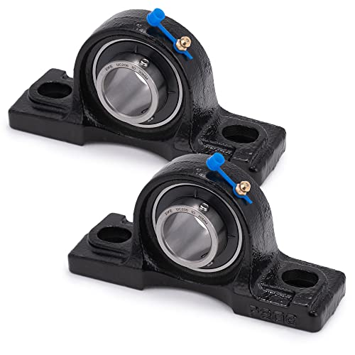 XIKE 2 Pcs UCP206 Bore 30mm Pillow Block Mounted Ball Bearings - size: UCP206 Bore 1-3/16"