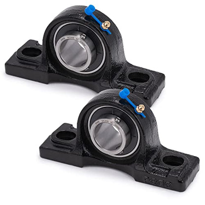 XIKE 2 Pcs UCP206 Bore 30mm Pillow Block Mounted Ball Bearings - size: UCP206 Bore 1-3/16"