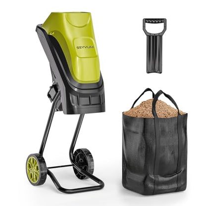Wood Chipper 15-Amp 1.57" Cutting Diameter, Electric Wood Chipper&Shredder