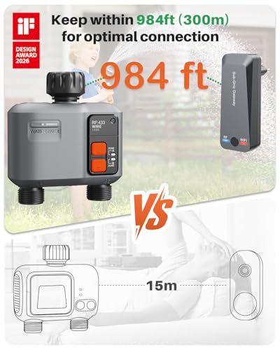 WiFi Sprinkler Timer 3 Zone, 2 Pack Smart Water Timer for Garden Hose - style: 2 Zone-2pcs