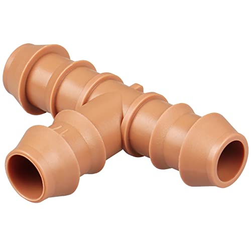 Gardrip Drip Irrigation Barbed Tee: 30 Pack Drip Irrigation Tee Parts Fits for 1/2 Inch Drip Irrigation Tubing 17mm 0.600" ID for Patio Lawn Garden - color: 30 Pack Tee