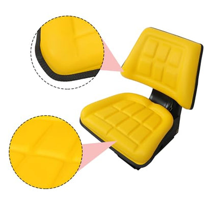 Yellow Tractor Suspension Adjustable Seat with Tilt Mechanism