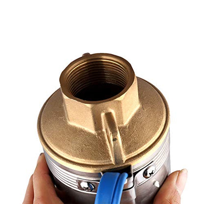 Submersible Pumps 3" OD Pipe 110V/60HZ 0.55KW 0.75HP Stainless Steel Deep Well Pumps 1" Outlet Submersible Bore Pump Deep Well Pump with Control Box for Industrial and Home Use - size: 110V 0.55KW 0.75HP 1"