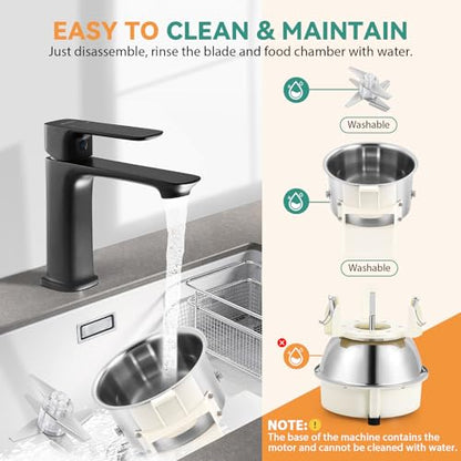 Newhai Electric Chicken Breast Shredder, 180W Automatic Meat Twister