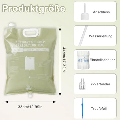 3 Pcs Plant Self Watering Device,6.5L Automatic Vacation Plant Waterer Bag