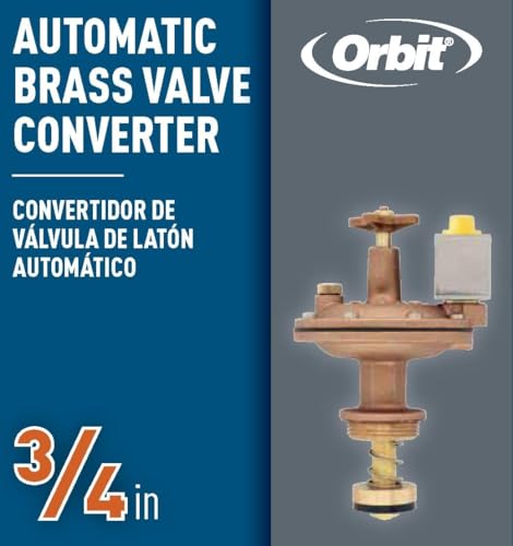 5-Pack Orbit 57034 3/4" Brass Automatic Converter Sprinkler Valve with Flow Control - size: 0.75 Inch, style: 5-Pack brass