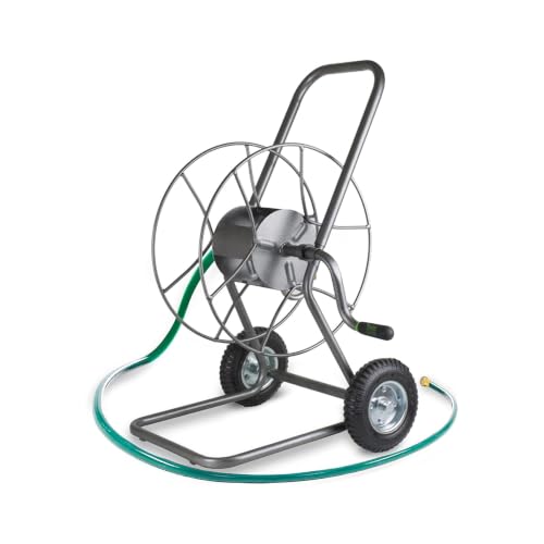 Yard Butler Hose Cart, Metal Hose Caddy, 2 Wheels, 200 Feet - size: 200 ft