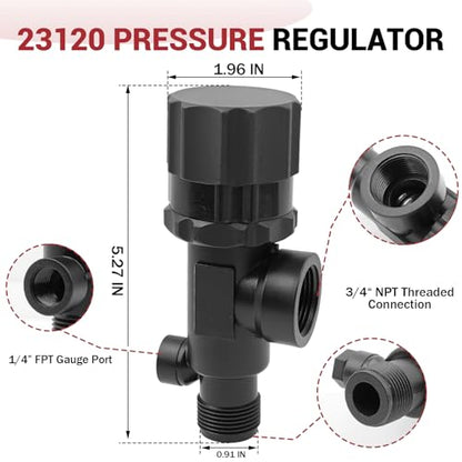 23120 Pressure Regulator, Polypropylene Pressure Relief Valve