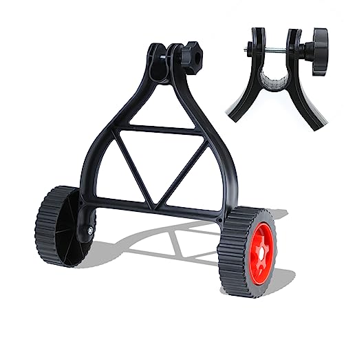String Trimmer Wheel Attachment, Lawn Mower Auxiliary Wheel, Push Behind Weed Trimmer, Adjustable Support Wheels for String Trimmer Weedeaters Grass Cutter Brush Cutter Garden