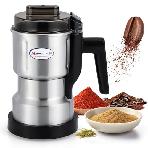 Moongiantgo Coffee Grinder Electric 200ml Capacity, 250W Mini Grain Mill