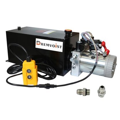 15 Quart Electric Hydraulic Pump, Hydraulic Power Unit, - size: 15 Quart-Double