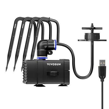 VIVOSUN FlexFeed Drip Irrigation Kit, 4W Automatic Irrigation System - style: Drip Irrigation Kit Only for Vgrow